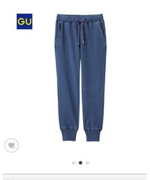 GU | レディースXL インディゴジョガーパンツ(その他パンツ)