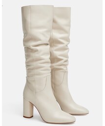 ZARA | ハイヒールレザーブーツ(ブーツ)