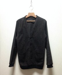 THE ESSENCE | DARKBROWN WOOL CARDIGAN(カーディガン/ボレロ)