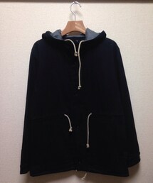 FRANK LEDER | DARK BLUE COTTON PARKA(マウンテンパーカー)