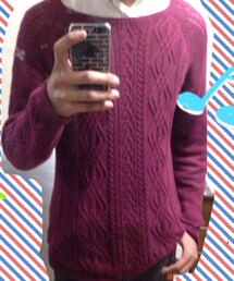 ワインレッドローゲッジニット

スピンズ(ニット/セーター)