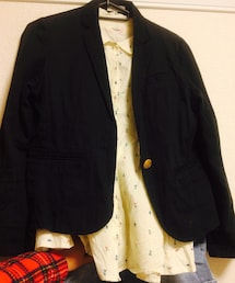 POU DOU DOU | 小花 シャツ 変形襟(シャツ/ブラウス)