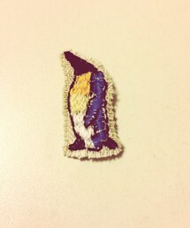 Handmade | ペンギン 刺繍ブローチ(ブローチ/コサージュ)