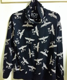 BOY LONDON | BOY LONDON 総柄ロゴ タートルネックカットソー(Tシャツ/カットソー)