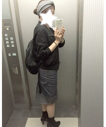 BEAMS BOY | うしろが燕尾ぽくて好き(デニムスカート)