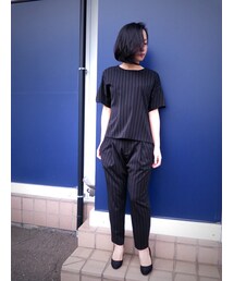 yangany | NOIEダブルストライププルオーバー (シャツ/ブラウス)