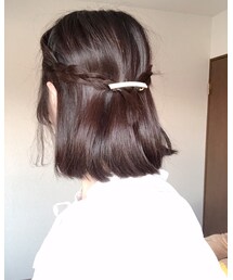 髪型のアップです♥️ | ヘアピン