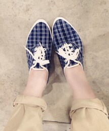 moon star | チェックスニーカー(スニーカー)