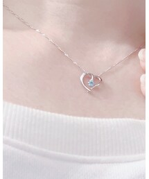 アクアマリンのペンダントです | ネックレス