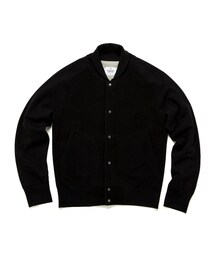 REIGNING CHAMP | Reigning Champ VARSITY JACKET - BLACK(スタジャン)