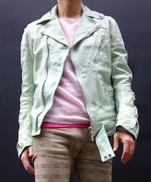 FranCisT_MOR.K.S. | モークス ペパーミントグリーン(ライダースジャケット)