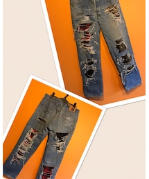 Levi's | Levi's 501を自分でリメイクしたデニムです(^O^)(デニムパンツ)