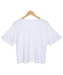 coca（ANDEX shoes product） | 袖フリルT(Tシャツ/カットソー)