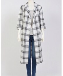 cepo | チェックガウンシャツワンピ(シャツワンピース)