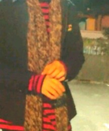 嫁が彼女時代に編んでくれた200cmマフラー | マフラー