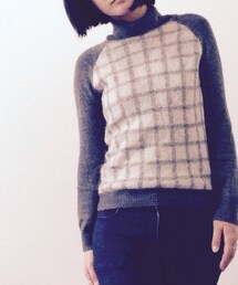 BABYLONE | ウィンドウペンタートルニット(ニット/セーター)