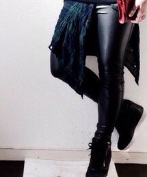 UNIQLO | フェイクレザーレギンス(その他パンツ)