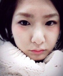 今日のメイク | もっとガッツリチーク入ってます(ファンデーション)