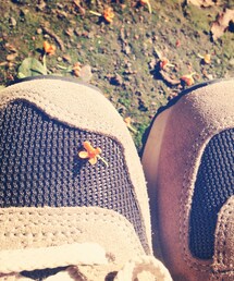 スニーカーにお花がおちた | ニューバランス(スニーカー)