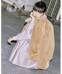 merry jenny | merry jenny / 2021 happy bag / エコファーコート(ジャケット/アウター)