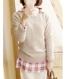 B.C STOCK | ロングチェックシャツ B.C STOCK(シャツ/ブラウス)