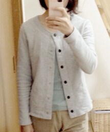 PETIT BATEAU | ノーカラースウェットジャケット PETIT BATEAU(ノーカラージャケット)