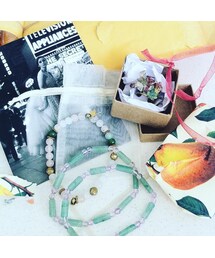 Healing Jewerly: Amethyst (#opportunity), Jade (#protection), Rose quartz (#love #compassion)(ブレスレット)