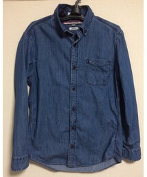 TOMMY HILFIGER | JS CLASSIC DENIM SHIRT/ MED WASH DM(シャツ/ブラウス)