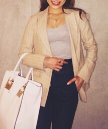 LAGUNAMOON | ストライプジャケット(テーラードジャケット)