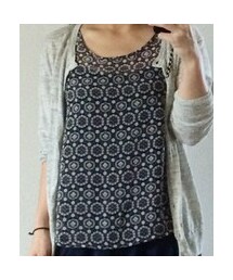 しまむら | 万華鏡柄シフォンタンクトップ(Tシャツ/カットソー)