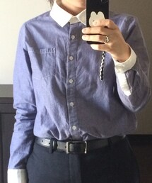 no brand | ブルークレリックシャツ(シャツ/ブラウス)