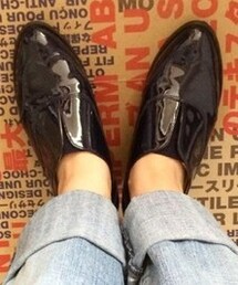 しまむら | 紺色エナメルシューズ(ドレスシューズ)