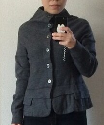 tricot COMME des GARCONS | tricotフェルトスタンドカラーカーディガン(カーディガン/ボレロ)