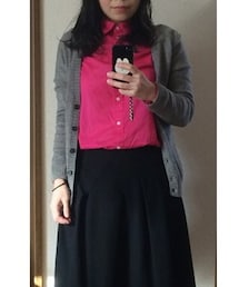 UNIQLO | グレーVカーディガン(カーディガン/ボレロ)