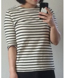 フェリシモ | 七分袖ボーダー(Tシャツ/カットソー)