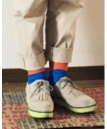 H&M | H&M蛍光イエローソール厚底シューズ(その他シューズ)