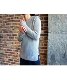 KAZUYUKI KUMAGAI ATTACHMENT | KAZUYUKI KUMAGAI KK51-077 リリアーン 1/3.3 クルーネックプルオーバー(ニット/セーター)