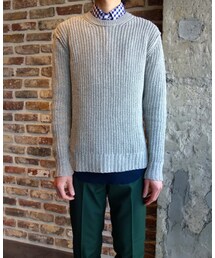 KAZUYUKI KUMAGAI ATTACHMENT | KAZUYUKI KUMAGAI　KK51-077　リリアーン 1/3.3 クルーネックプルオーバー(ニット/セーター)