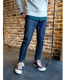 ATTACHMENT | ATTACHMENT　AP51-228　13ozムラ系ストレッチデニムアンクルカットジョッパーズ(デニムパンツ)