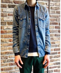 ATTACHMENT | ATTACHMENT　AS51-231　8ozジンバブェ綿デニムウエスタンシャツ(シャツ/ブラウス)