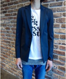 KAZUYUKI KUMAGAI ATTACHMENT | KAZUYUKI KUMAGAI KG51-063 NyトリコットストレッチツイルテーラードJK(テーラードジャケット)