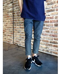 KAZUYUKI KUMAGAI ATTACHMENT | KAZUYUKI KUMAGAI KP51-018 Ny/Coストレッチメッシュアンクルカットジョッパーズパンツ(その他パンツ)