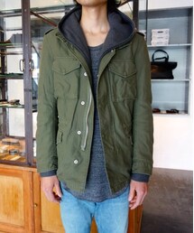 ATTACHMENT | ATTACHMENT　AB52-226　M43バックサテンM-65タイプブルゾン(ミリタリージャケット)