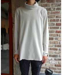 KAZUYUKI KUMAGAI ATTACHMENT | KAZUYUKI KUMAGAI　KJ52-068　クールマックスモクロディスウェードタートルネックL/S(Tシャツ/カットソー)