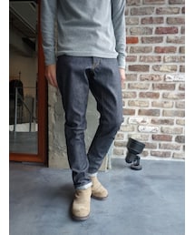 ATTACHMENT | ATTACHMENT　AP52-243　13.5ozムラ系ストレッチデニムジョッパーズパンツワンウォッシュ(デニムパンツ)