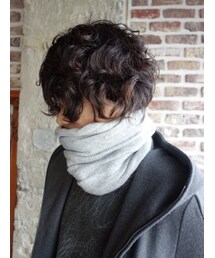 KAZUYUKI KUMAGAI ATTACHMENT | KAZUYUKI KUMAGAI　KA52-099　ラムウールネックウォーマー(ネックウォーマー/スヌード)