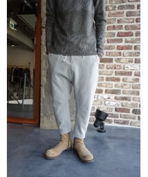 KAZUYUKI KUMAGAI ATTACHMENT | KAZUYUKI KUMAGAI　KP52-087　ハイバルキーCo/Ac裏毛サルエルパンツ(その他パンツ)