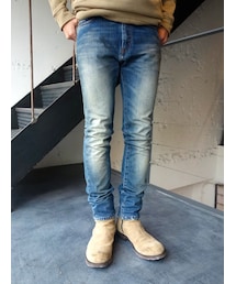 MARTIN MARGIELA | MAISON MARGIELA スリムフィット加工デニム(デニムパンツ)