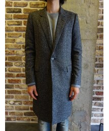 JOHN LAWRENCE SULLIVAN | JOHNLAWRENCESULLIVAN　1B019'15-40　大理石ツイードチェスターコート(チェスターコート)