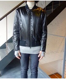 JOHN LAWRENCE SULLIVAN | JOHNLAWRENCESULLIVAN　1B016'15-10　ロイヤルストレッチサテンブルゾン(ピーコート)